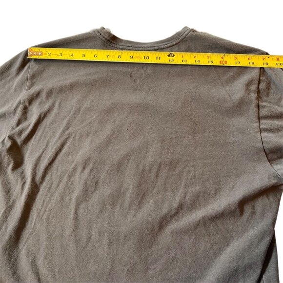 Nike Dri Fit T Shirt Just Do It Gray Green Spell Out Flames Splash Swoosh SZ XL - Picture 10 of 13